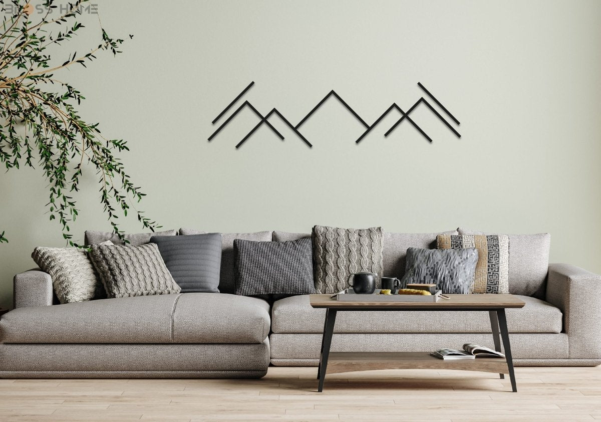 Modern Minimalist Wall Art (Stripes Set Of 3) - BrossHome Metal Wall Art