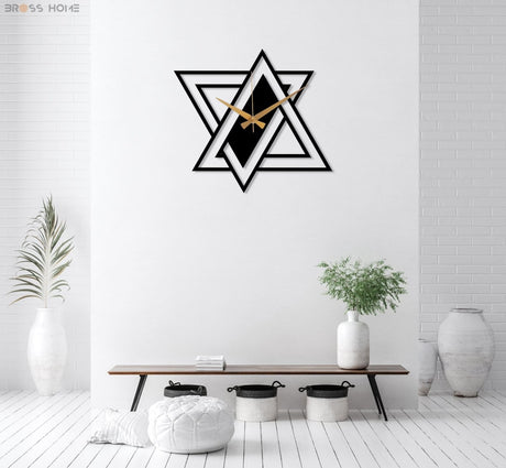 Modern Minimalist Wall Clock - BrossHome Metal Wall Art