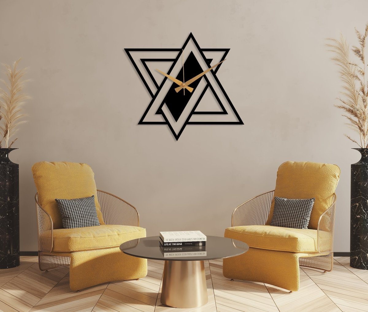 Modern Minimalist Wall Clock - BrossHome Metal Wall Art