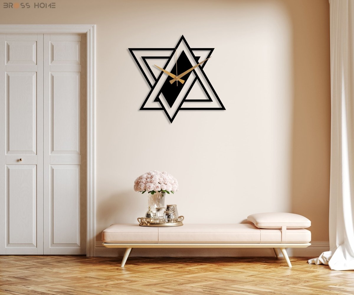 Modern Minimalist Wall Clock - BrossHome Metal Wall Art