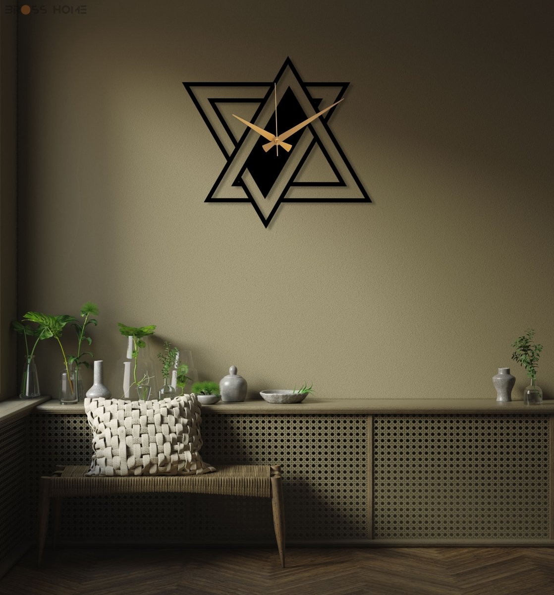 Modern Minimalist Wall Clock - BrossHome Metal Wall Art