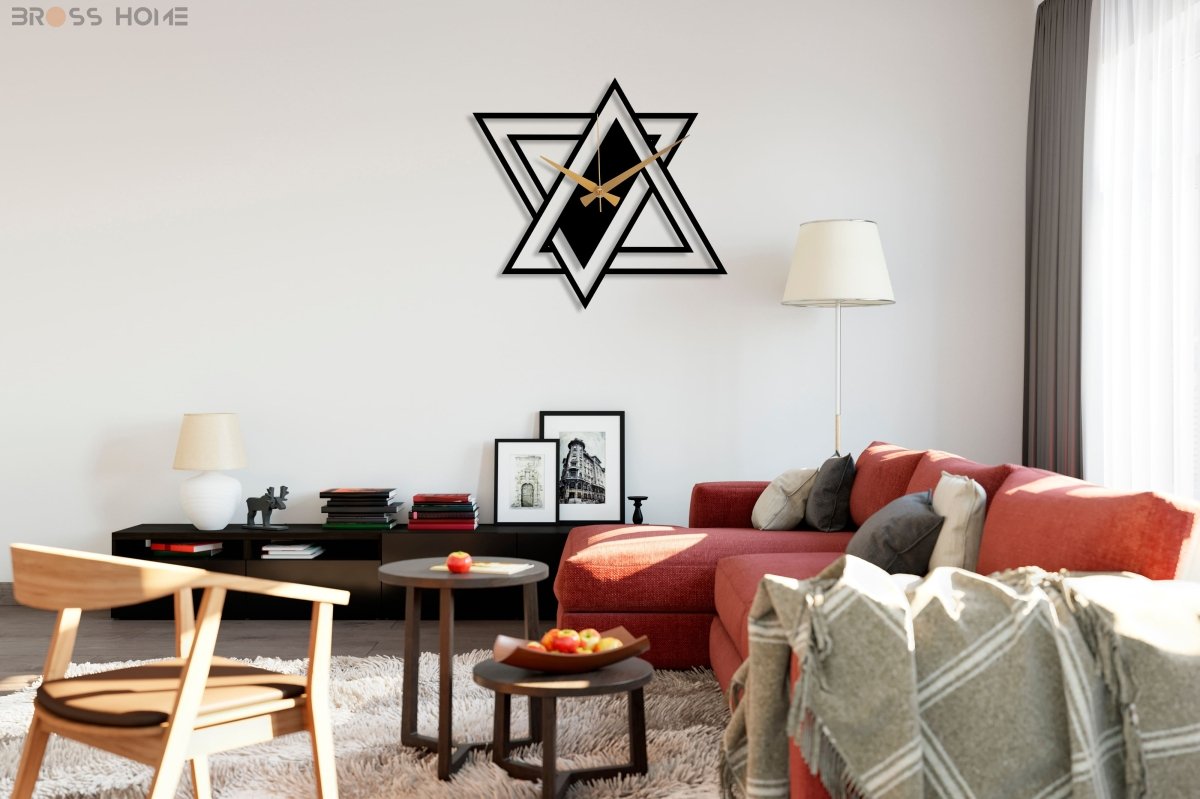 Modern Minimalist Wall Clock - BrossHome Metal Wall Art