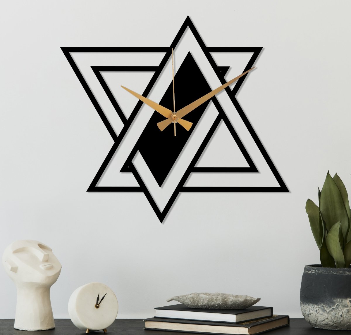 Modern Minimalist Wall Clock - BrossHome Metal Wall Art
