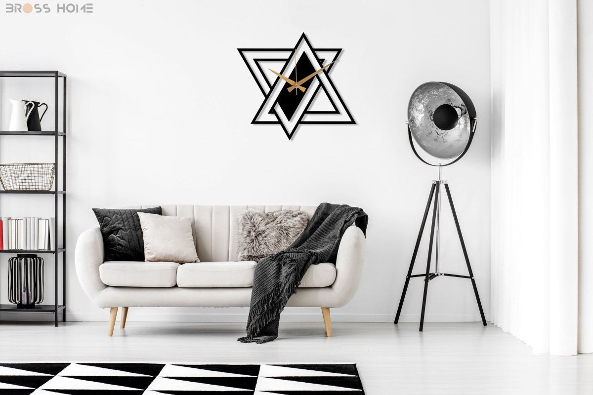 Modern Minimalist Wall Clock - BrossHome Metal Wall Art