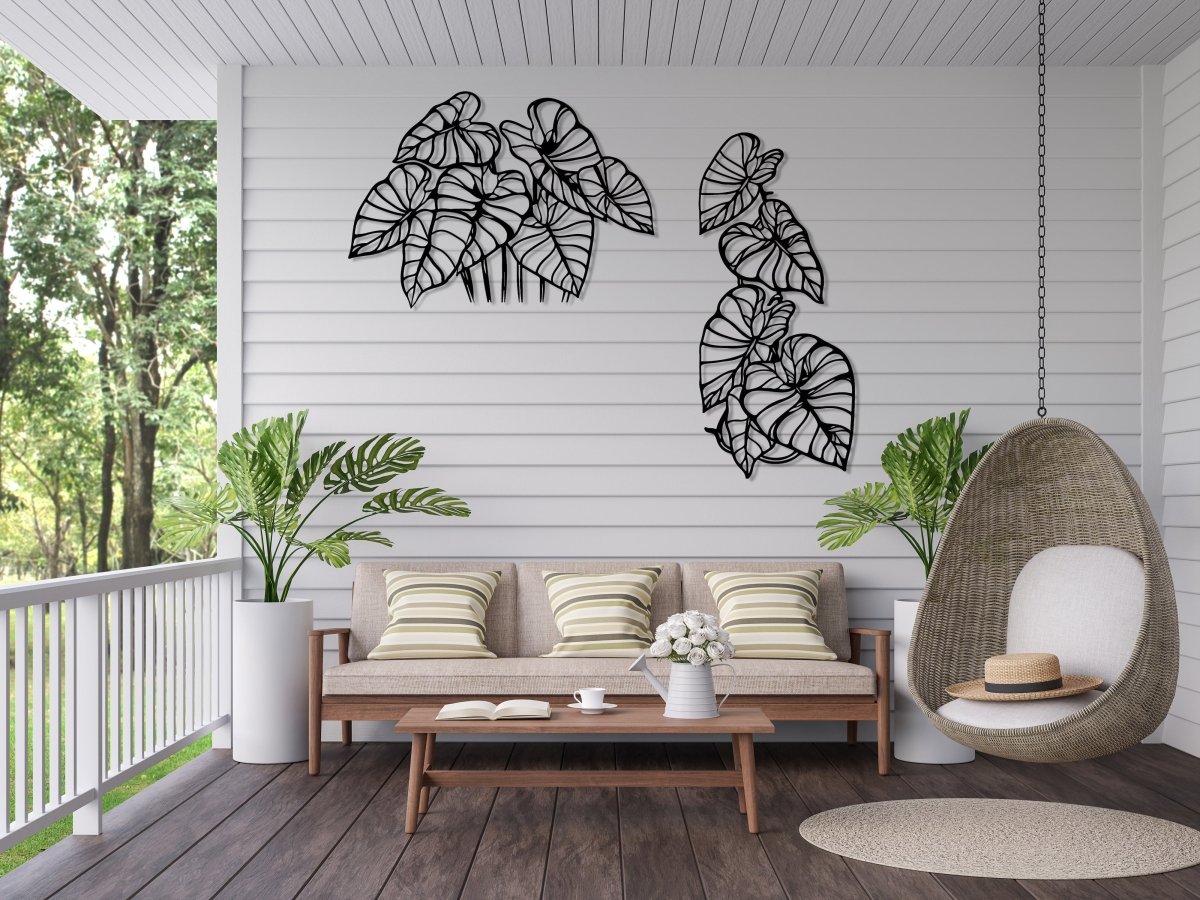 Monstera Leaf Metal Wall Art - BrossHome Metal Wall Art