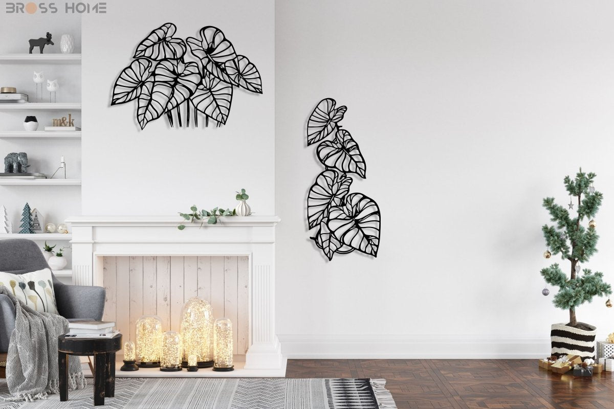 Monstera Leaf Metal Wall Art - BrossHome Metal Wall Art
