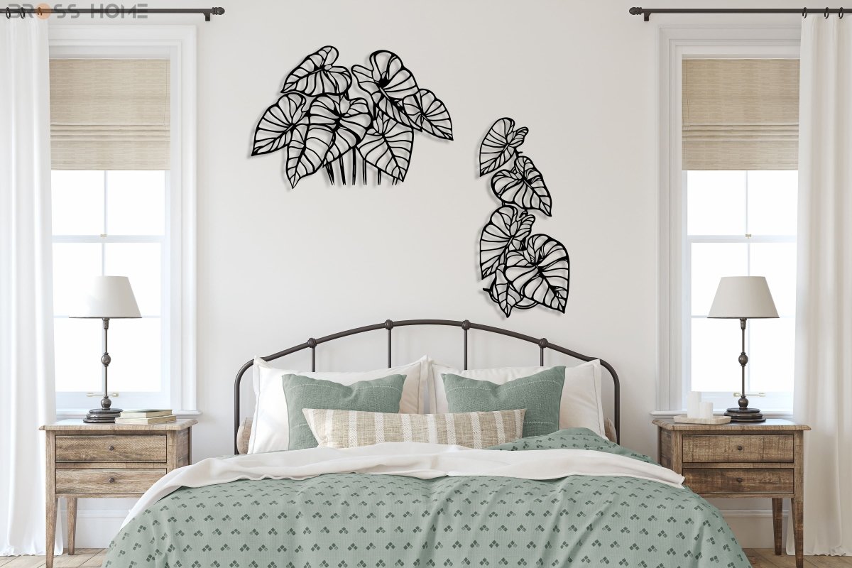 Monstera Leaf Metal Wall Art - BrossHome Metal Wall Art