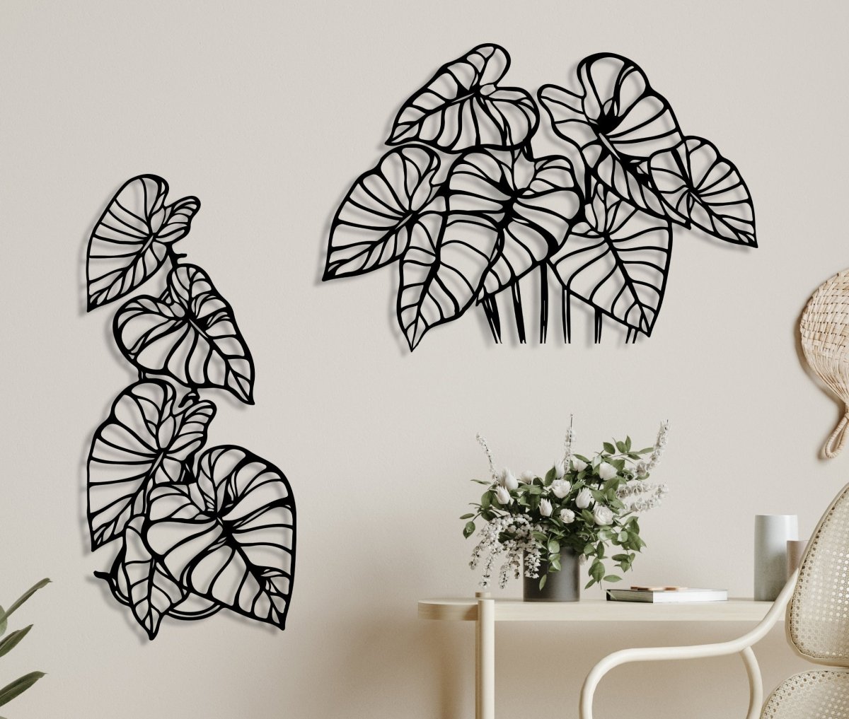 Monstera Leaf Metal Wall Art - BrossHome Metal Wall Art