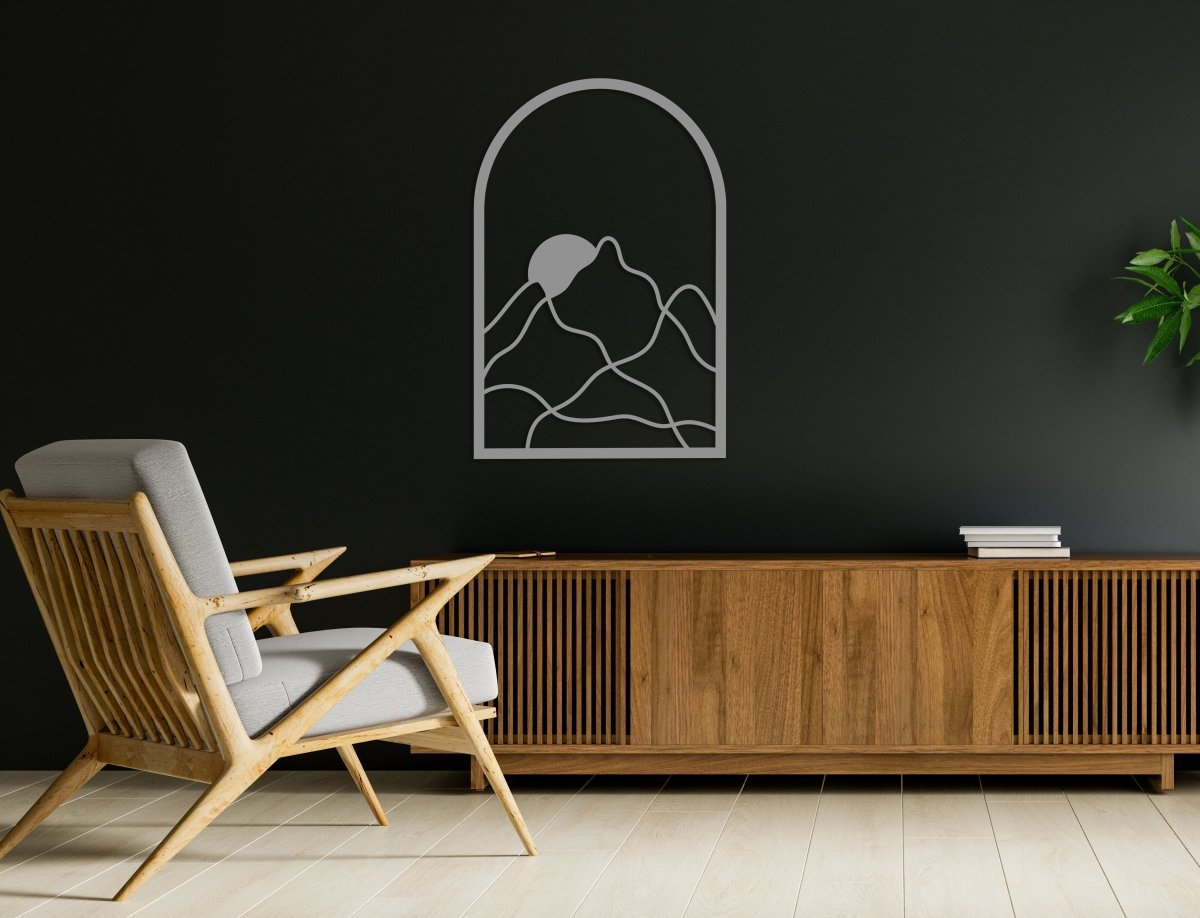 Mountain Abstract Wall Art - BrossHome Metal Wall Art