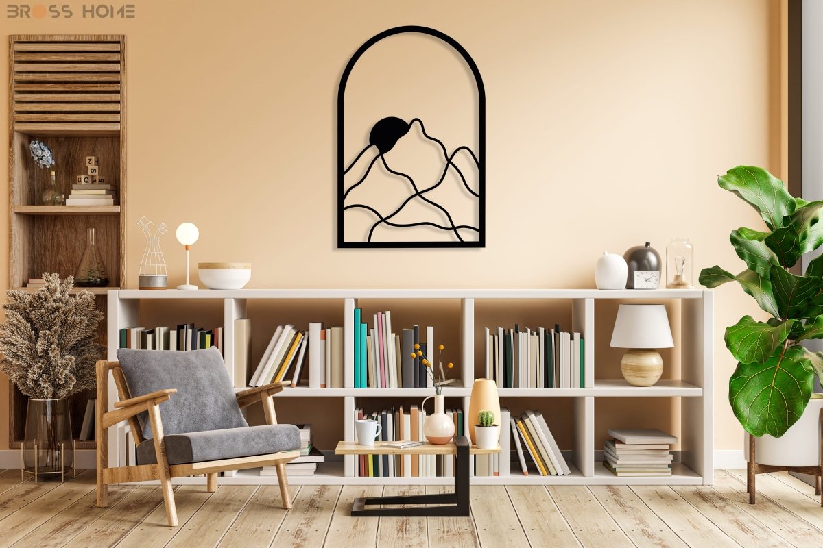 Mountain Abstract Wall Art - BrossHome Metal Wall Art
