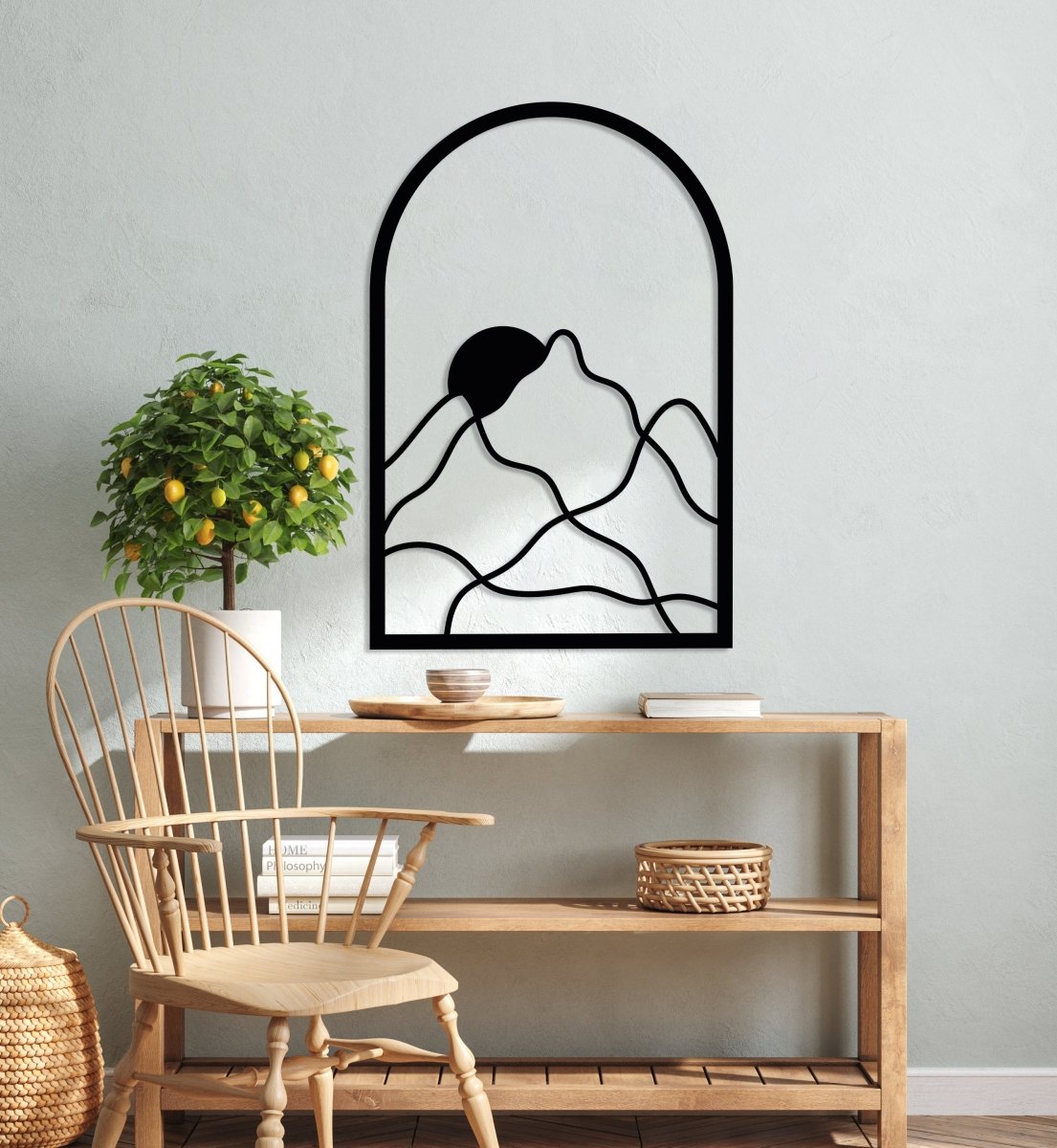 Mountain Abstract Wall Art - BrossHome Metal Wall Art