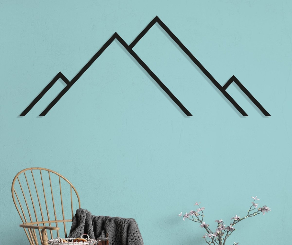 Mountain Metal Art - BrossHome Metal Wall Art