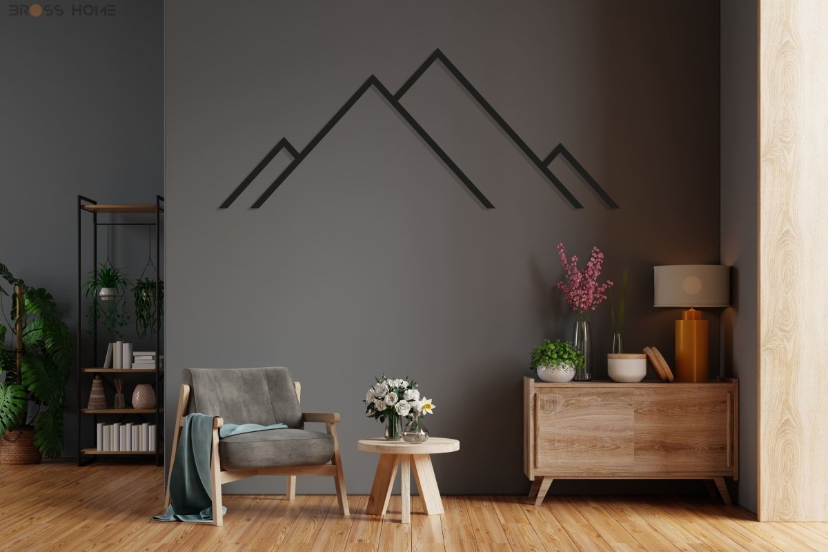Mountain Metal Art - BrossHome Metal Wall Art