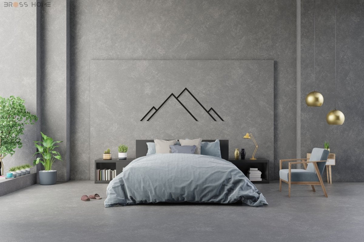Mountain Metal Art - BrossHome Metal Wall Art