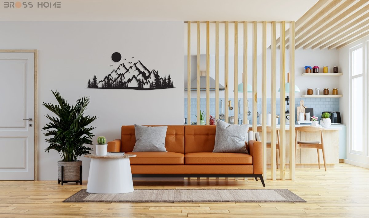 Mountain Metal Wall Art Decor - BrossHome Metal Wall Art