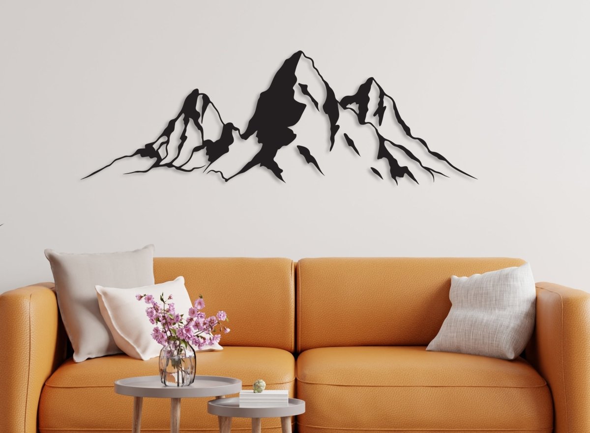 Mountain Range Metal Wall Art - BrossHome Metal Wall Art
