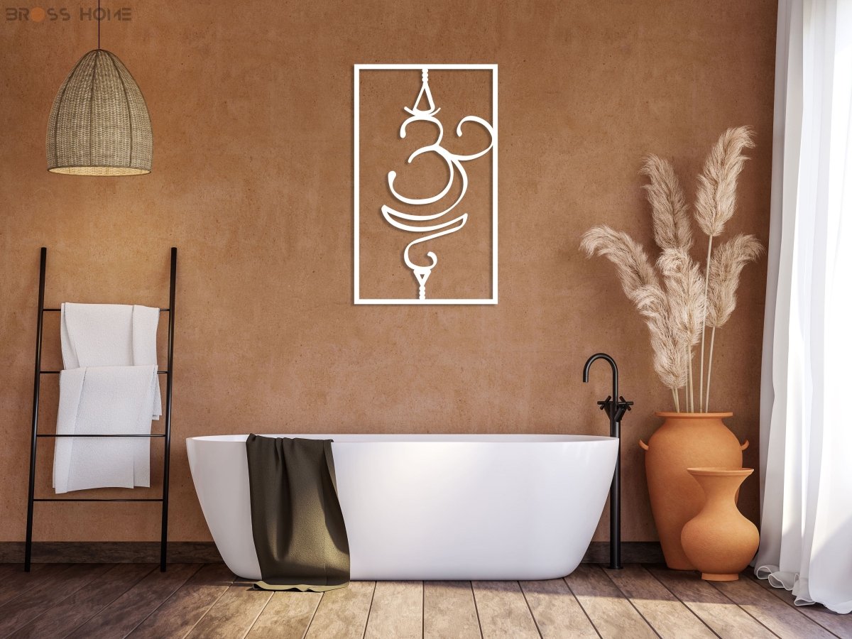 Om Symbol Wall Decor - BrossHome Metal Wall Art