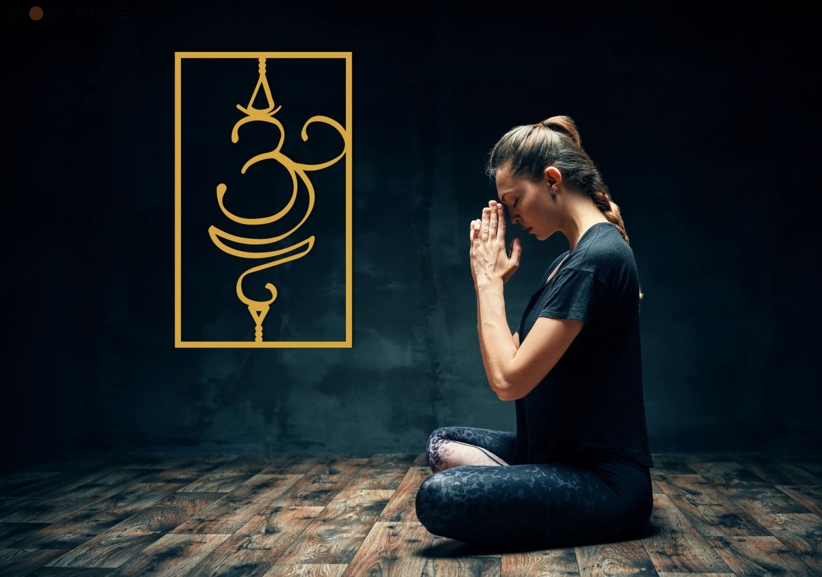 Om Symbol Wall Decor - BrossHome Metal Wall Art