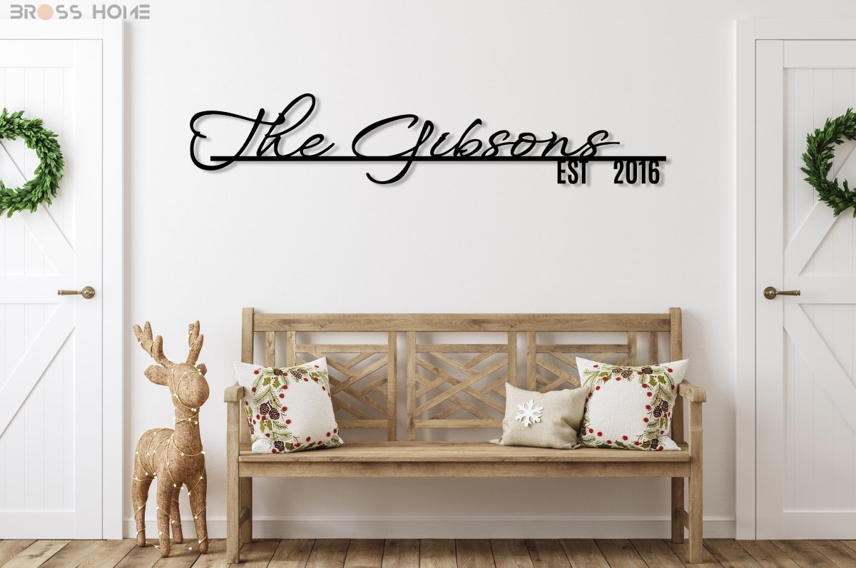 Personalized Address Signs - BrossHome Metal Wall Art