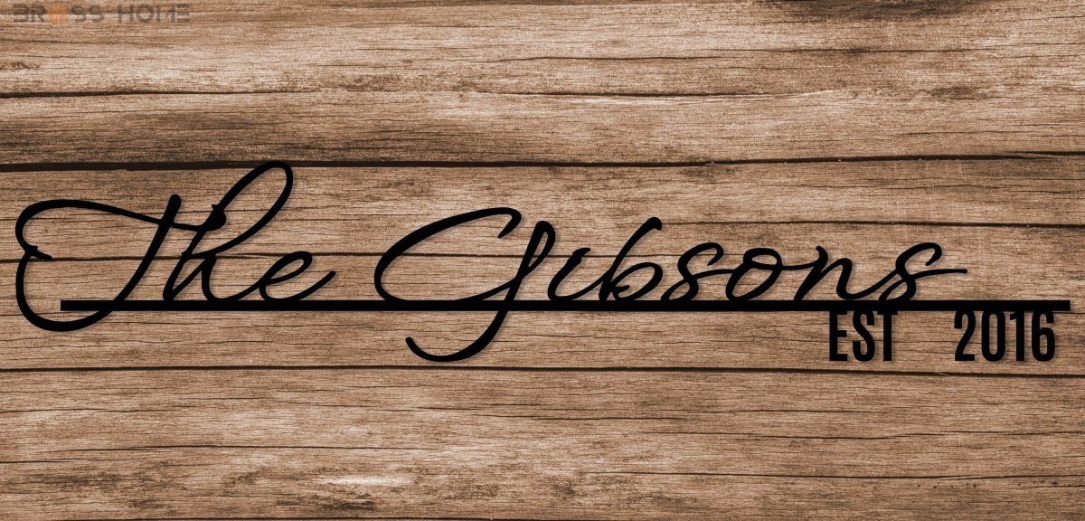 Personalized Address Signs - BrossHome Metal Wall Art