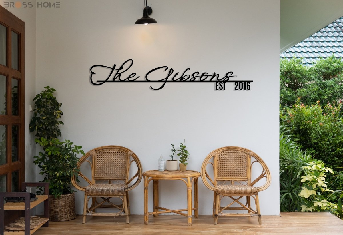 Personalized Address Signs - BrossHome Metal Wall Art