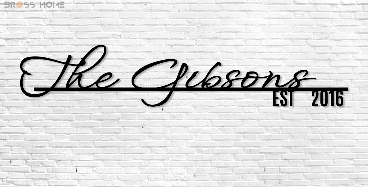 Personalized Address Signs - BrossHome Metal Wall Art