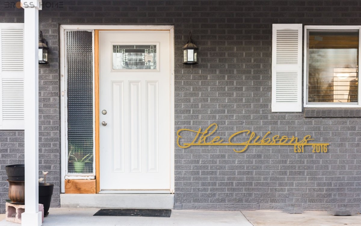 Personalized Address Signs - BrossHome Metal Wall Art