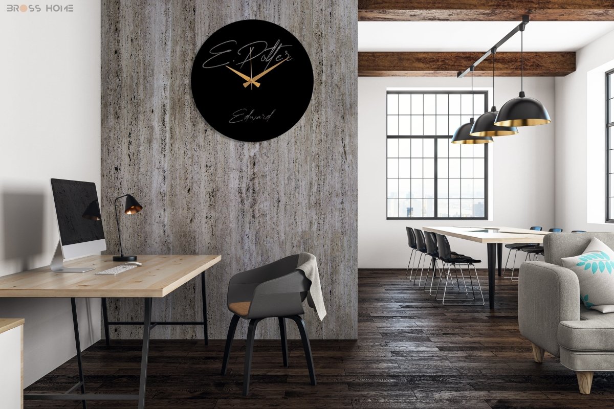 Personalized Metal Wall Clock - BrossHome Metal Wall Art
