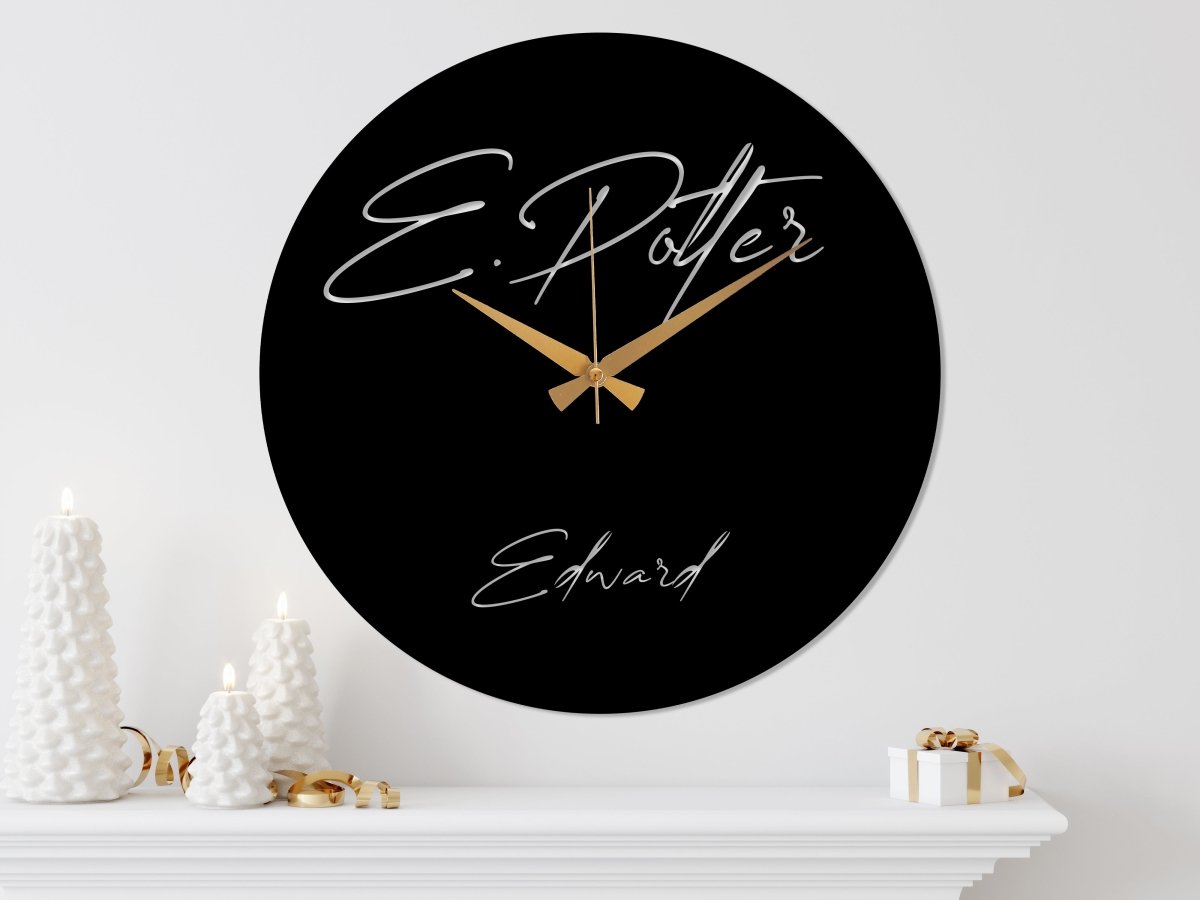 Personalized Metal Wall Clock - BrossHome Metal Wall Art