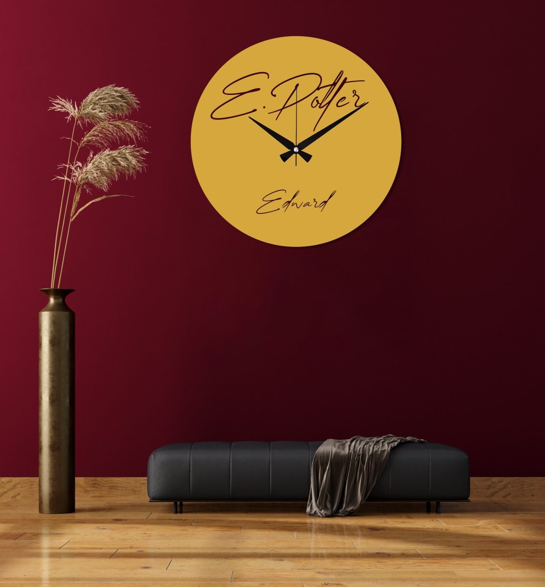 Personalized Metal Wall Clock - BrossHome Metal Wall Art