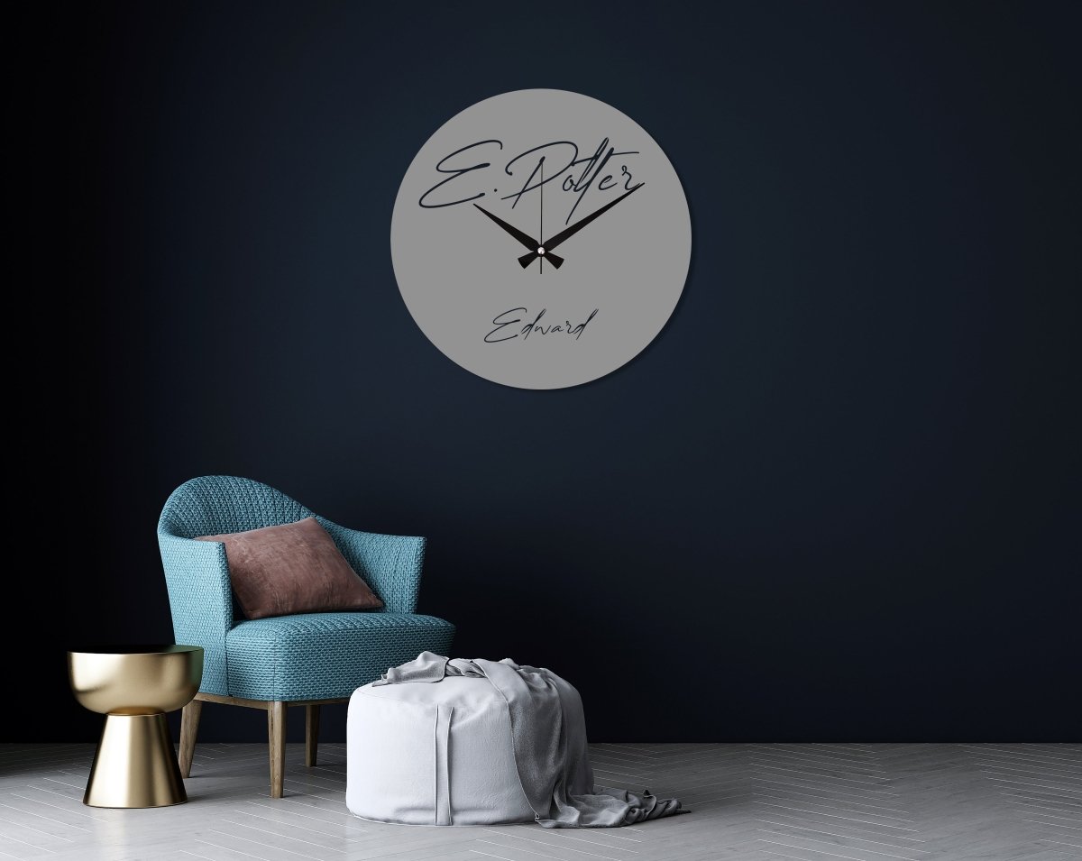 Personalized Metal Wall Clock - BrossHome Metal Wall Art