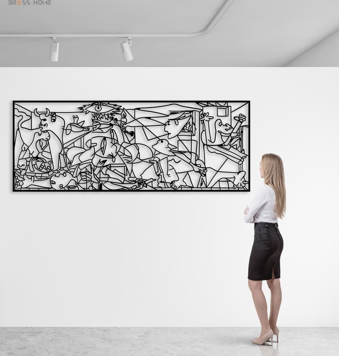 Picasso Guernica Metal Wall Decor - BrossHome Metal Wall Art