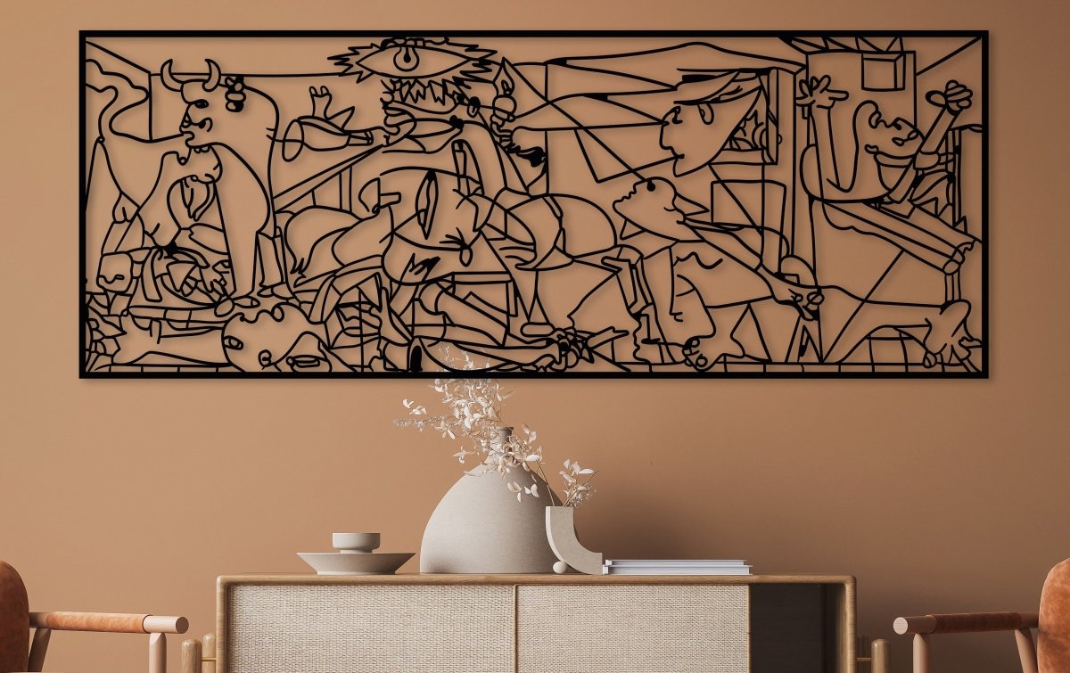 Picasso Guernica Metal Wall Decor - BrossHome Metal Wall Art