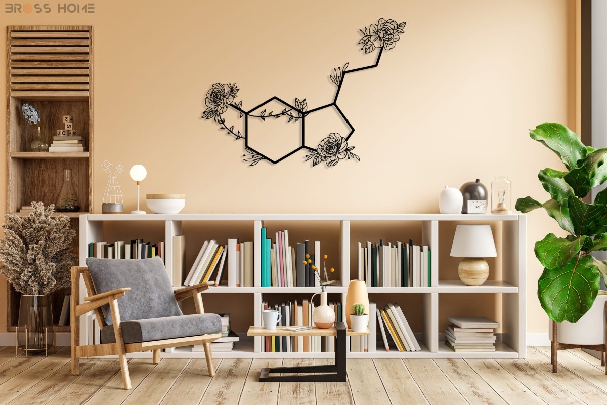Serotonin Metal Wall Art - BrossHome Metal Wall Art