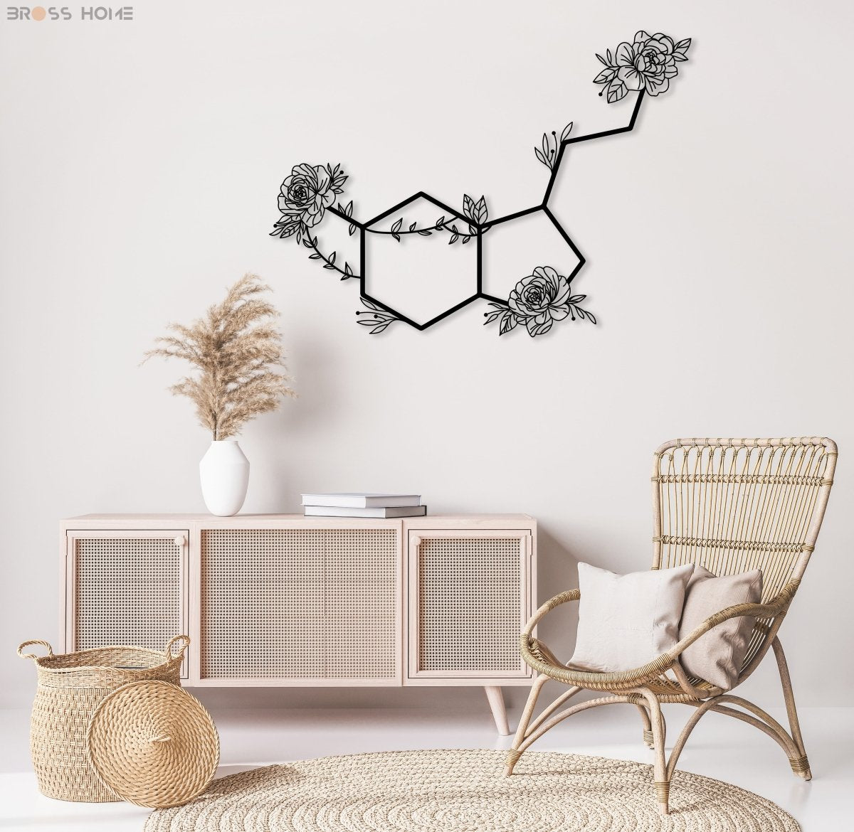 Serotonin Metal Wall Art - BrossHome Metal Wall Art