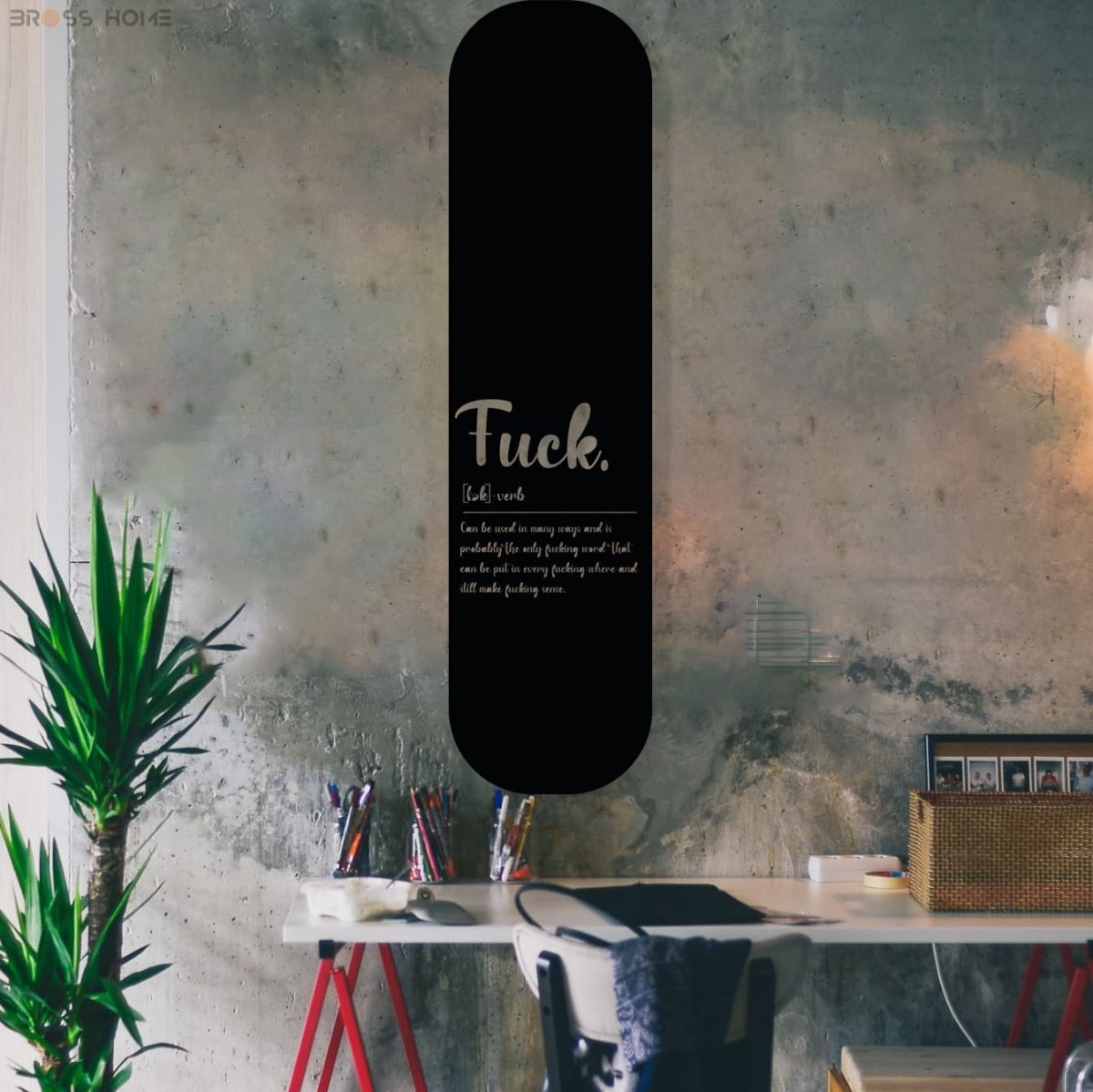 Slang Dictionary Quote Metal Wall Decor - BrossHome Metal Wall Art