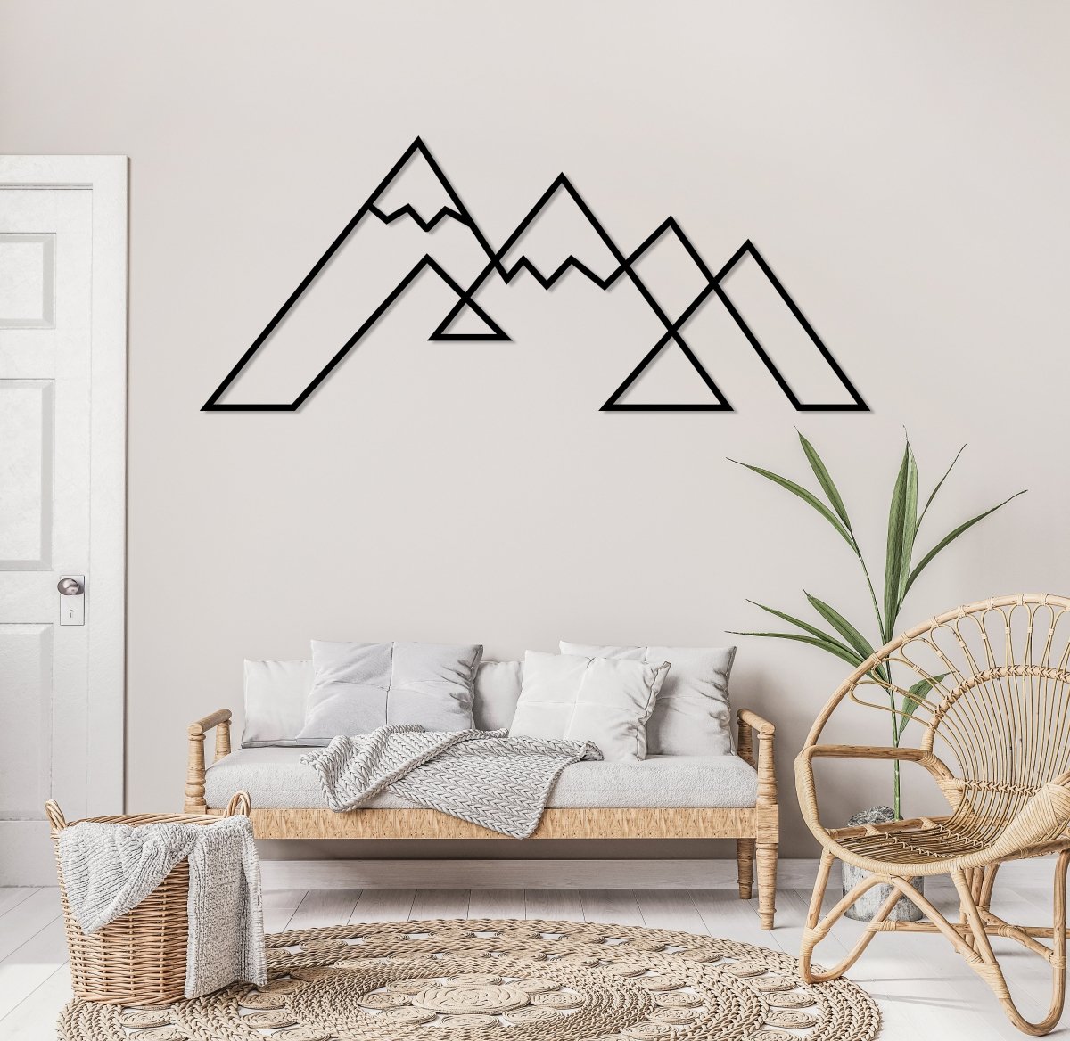 Snowy Mountain Metal Wall Decor - BrossHome Metal Wall Art