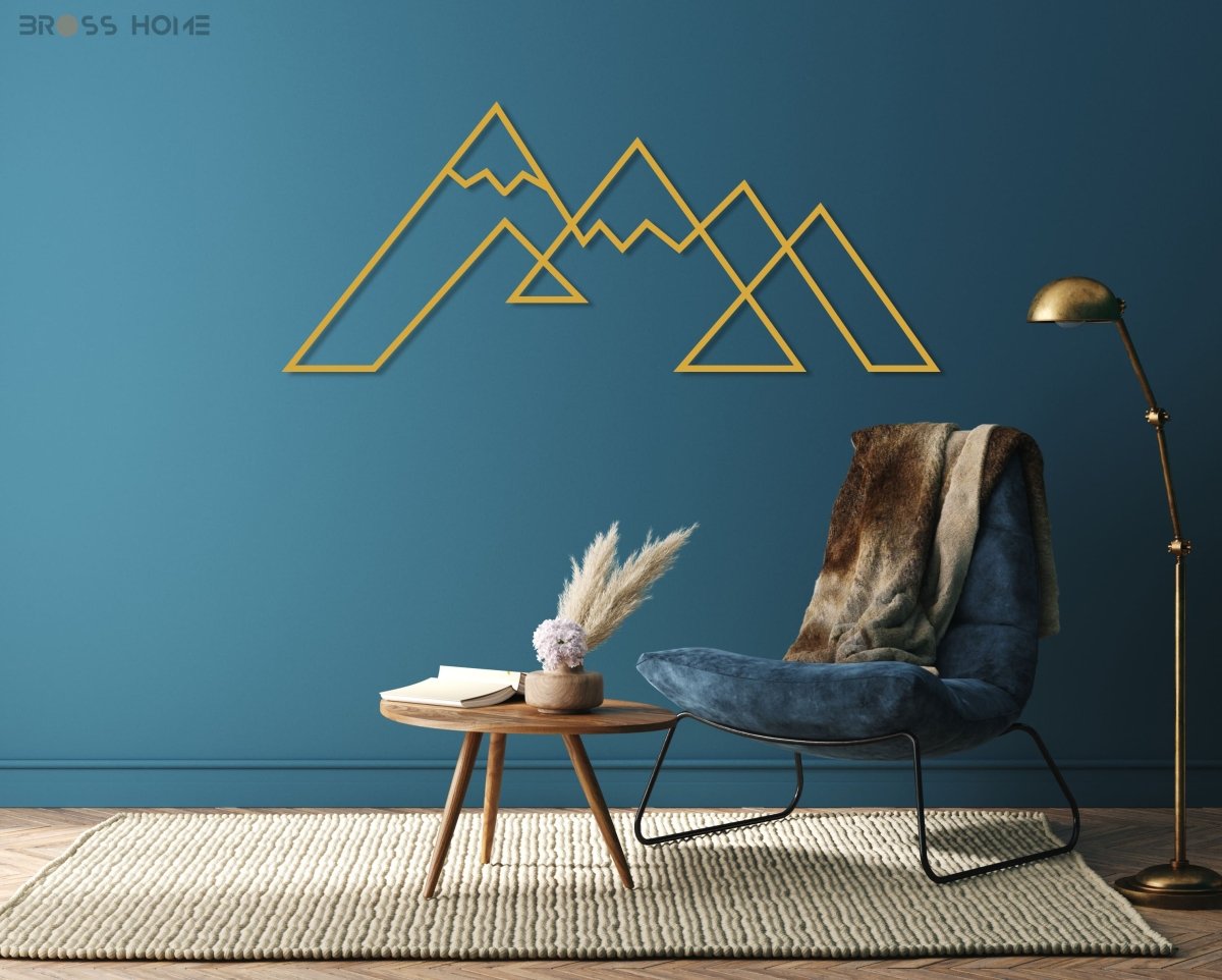 Snowy Mountain Metal Wall Decor - BrossHome Metal Wall Art