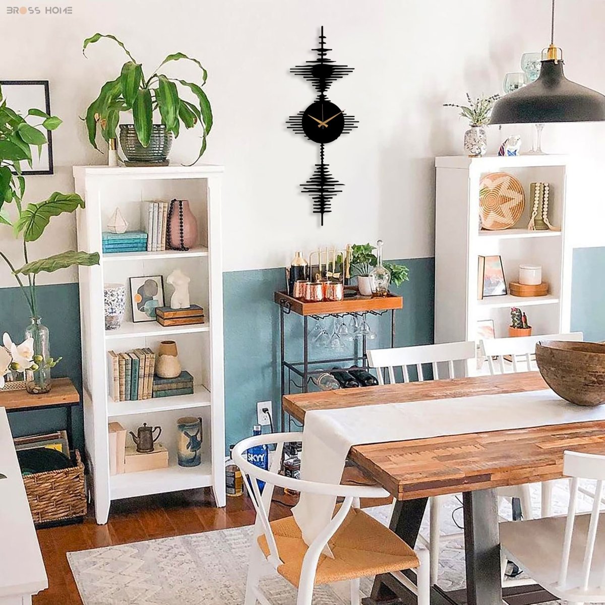 Soundwave Metal Wall Clock - BrossHome Metal Wall Art