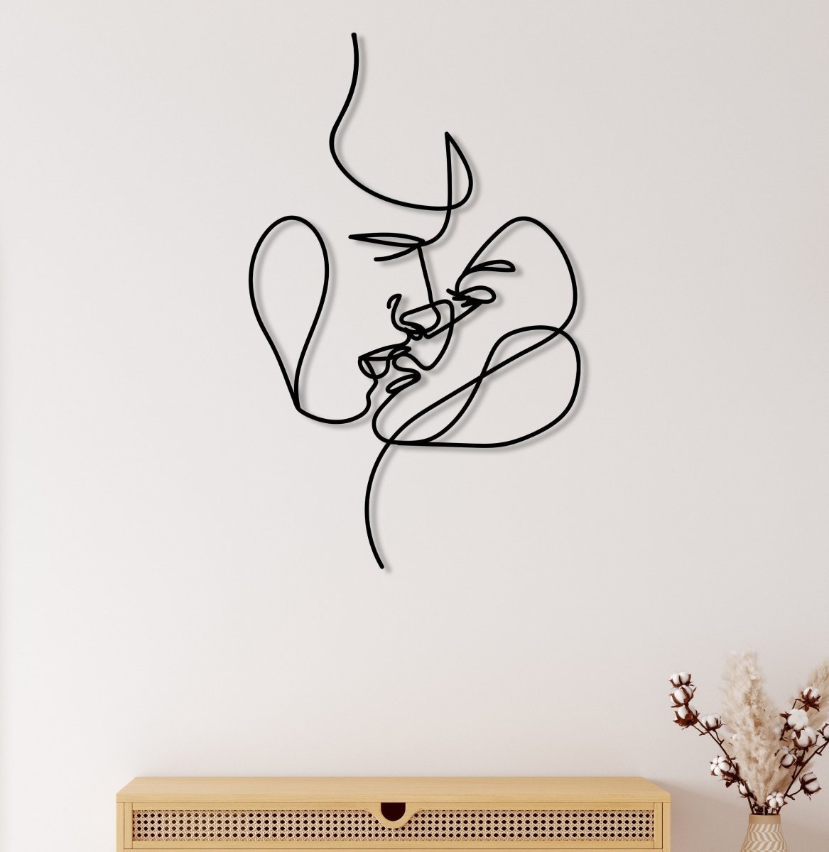 The Kiss Wall Art - BrossHome Metal Wall Art