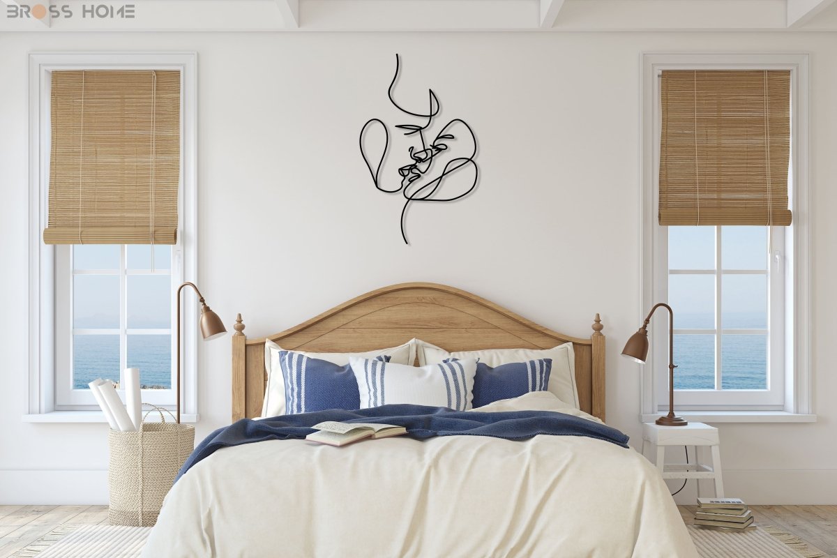 The Kiss Wall Art - BrossHome Metal Wall Art