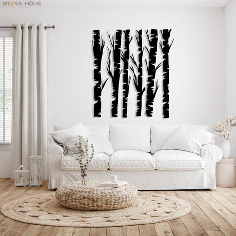 Tree Branch Wall Decor (Set Of 6) - BrossHome Metal Wall Art