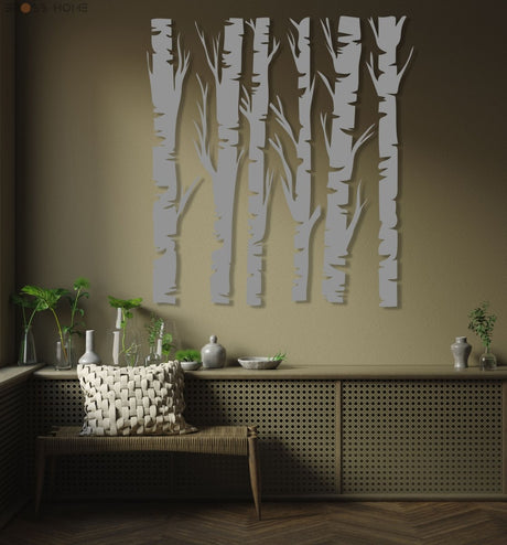 Tree Branch Wall Decor (Set Of 6) - BrossHome Metal Wall Art