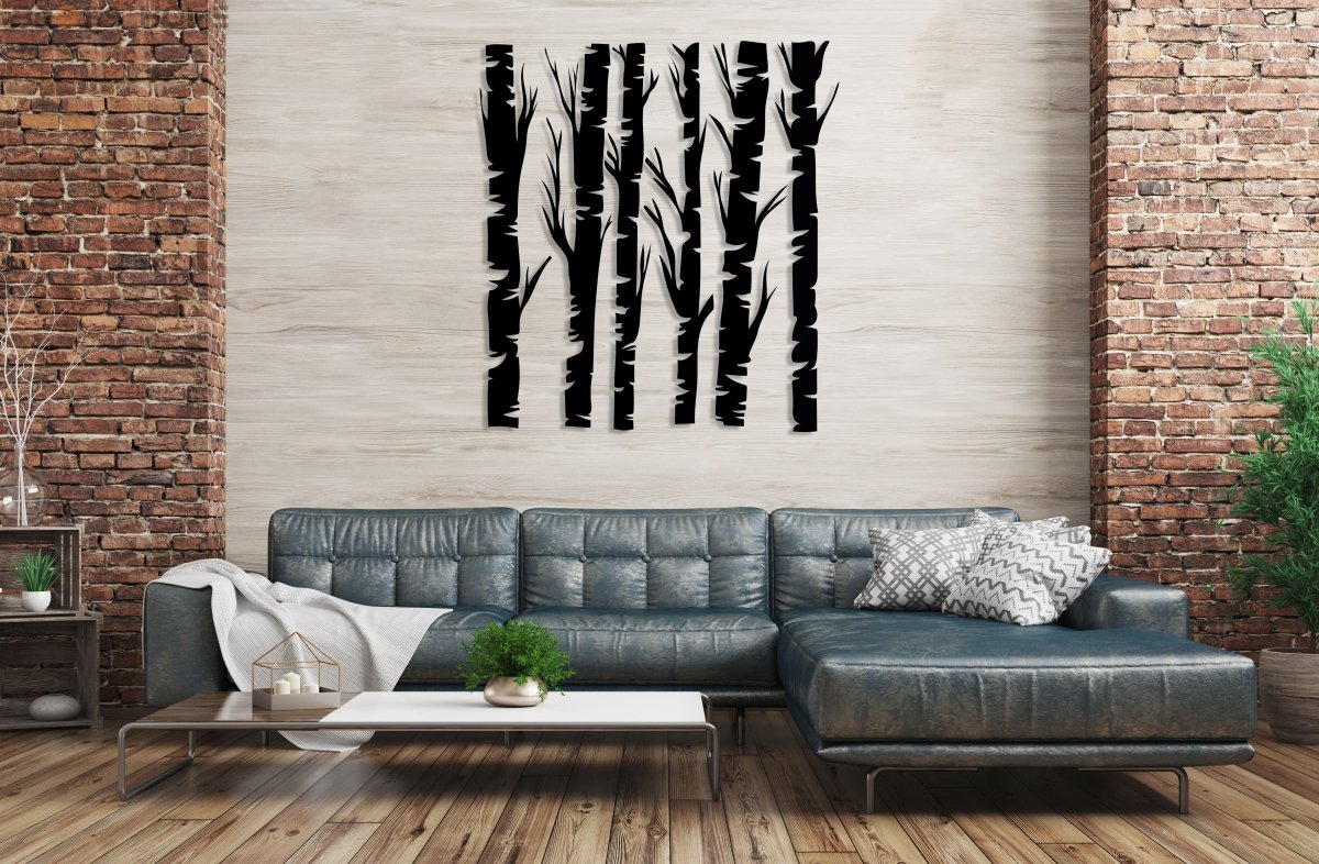 Tree Branch Wall Decor (Set Of 6) - BrossHome Metal Wall Art