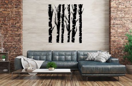 Tree Branch Wall Decor (Set Of 6) - BrossHome Metal Wall Art