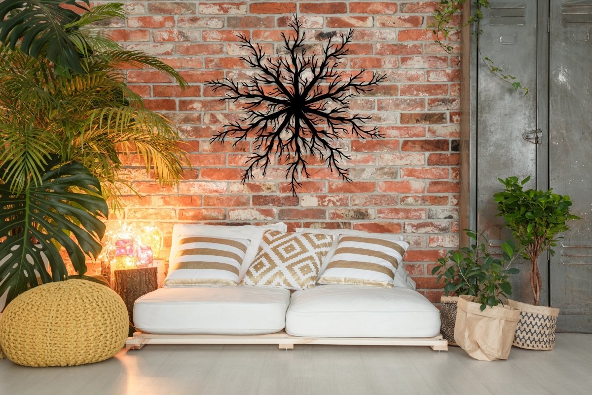 Tree Root Metal Wall Decor - BrossHome Metal Wall Art