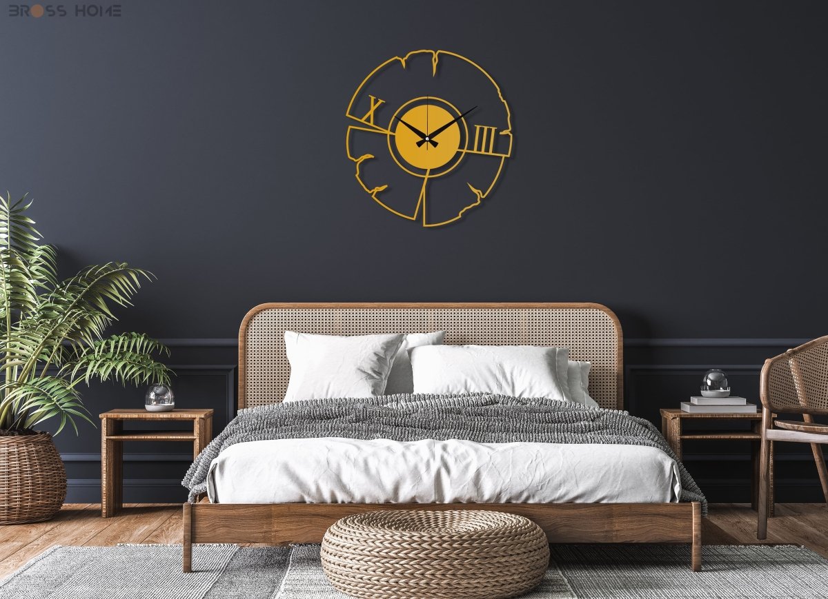 Unique Design Wall Clock - BrossHome Metal Wall Art