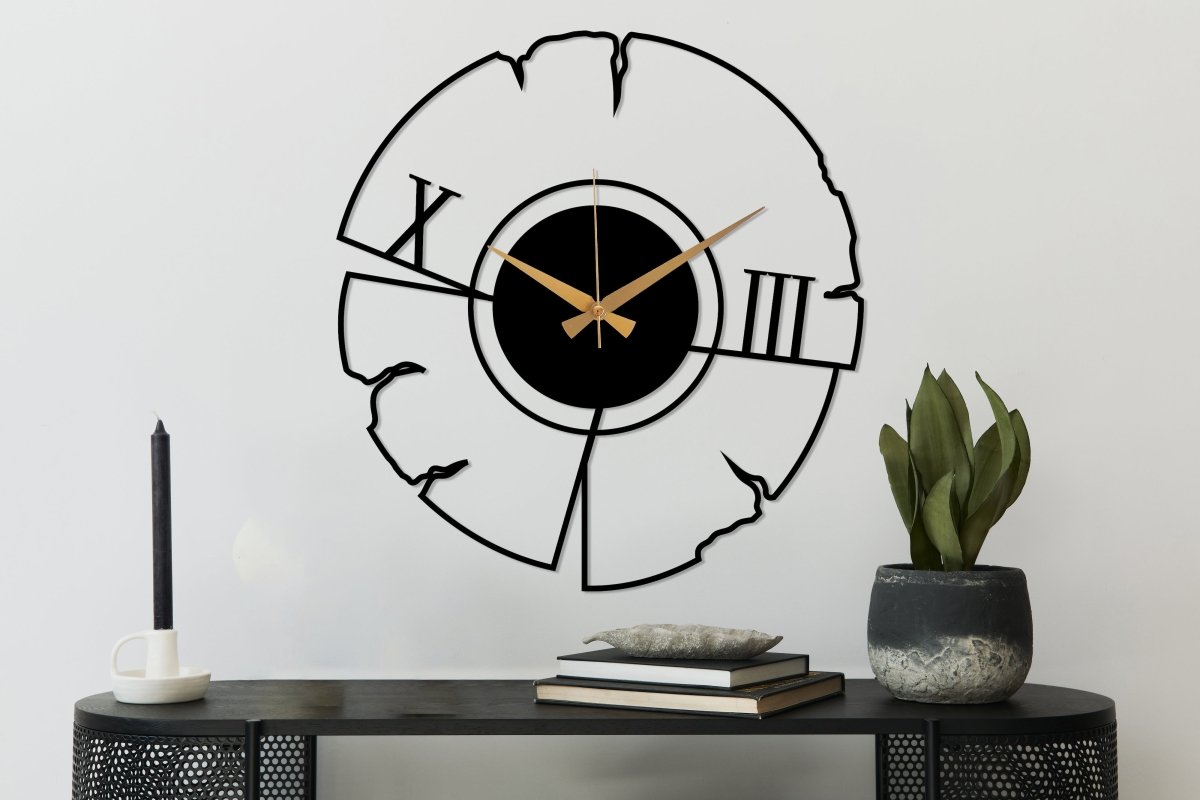 Unique Design Wall Clock - BrossHome Metal Wall Art