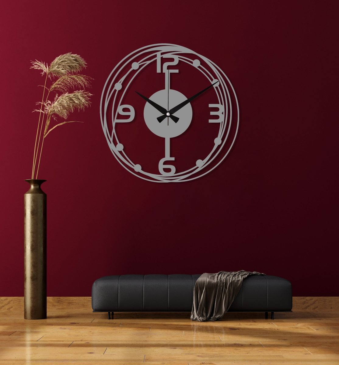 Unique Wall Clock For Living Room - BrossHome Metal Wall Art