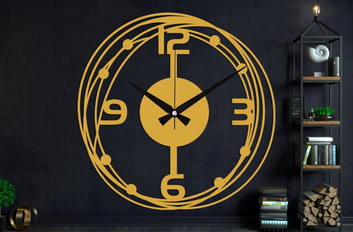 Unique Wall Clock For Living Room - BrossHome Metal Wall Art
